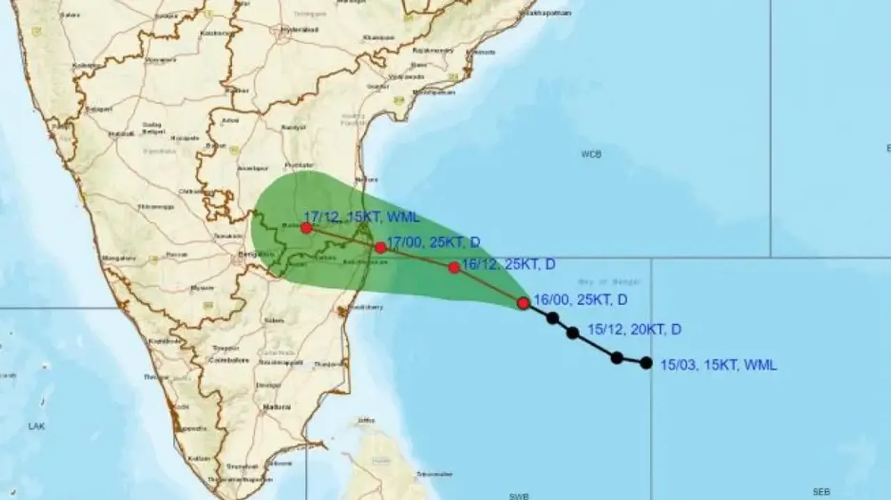 Depression over Bay of Bengal to cross between Puducherry and Nellore close to Chennai
