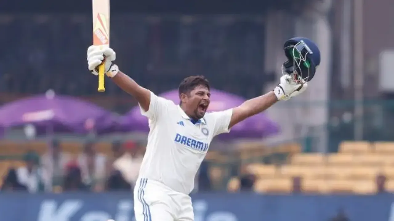 Sarfaraz Khan hits maiden ton in Bengaluru