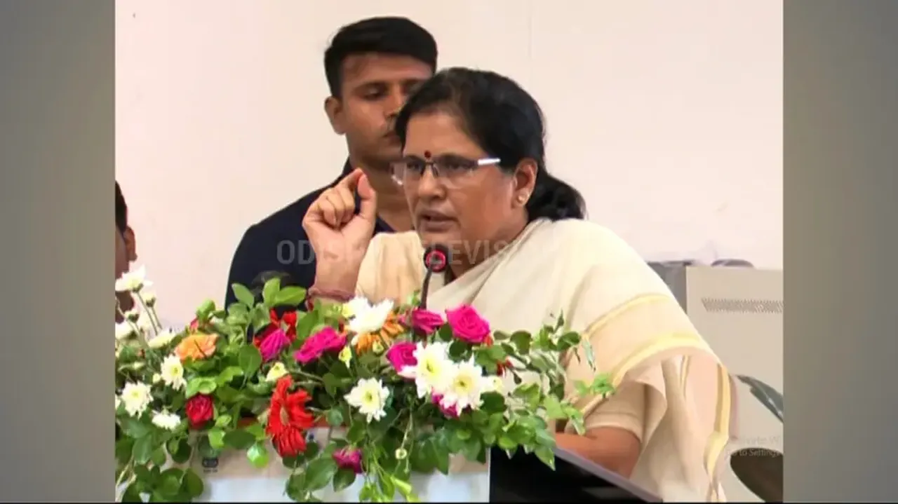 Odisha's Deputy Chief Minister Pravati Parida 