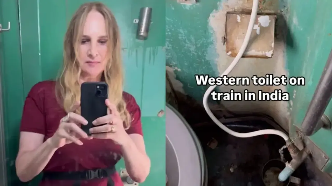 Foreign tourist shares videos of toilets in Indian trains, gets roasted online for attempt to demean
