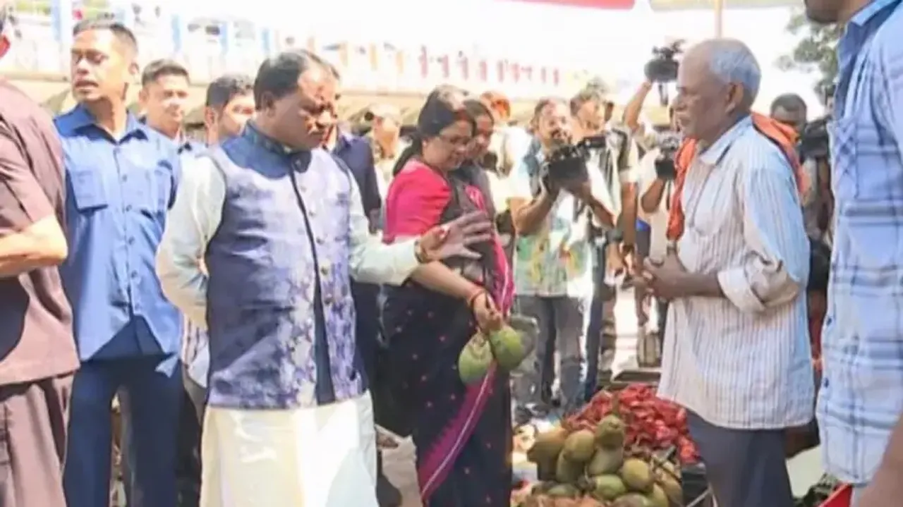 CM Mohan Majhi goes on shopping spree with wife on Diwali, bats for 'vocal for local'
