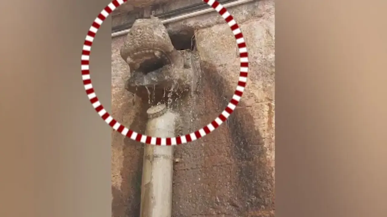 Water leaking through Meghanada Pacheri