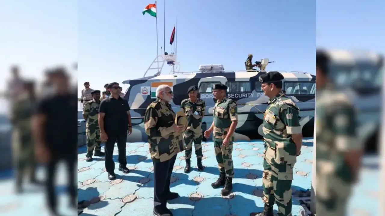 PM Modi with BSF 