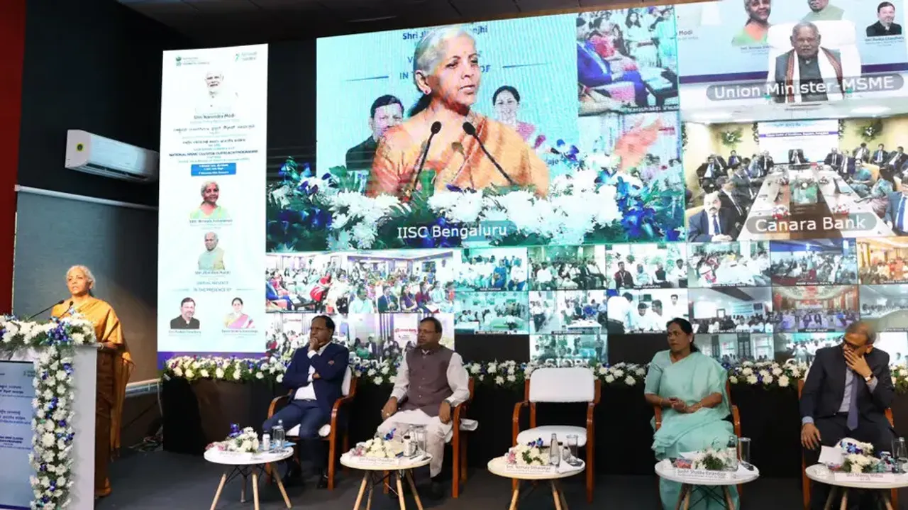 FM Nirmala Sitharaman at ‘National MSME Cluster Outreach’ programme