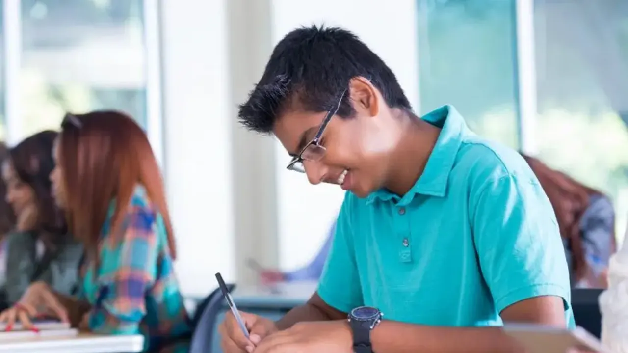 Student studying