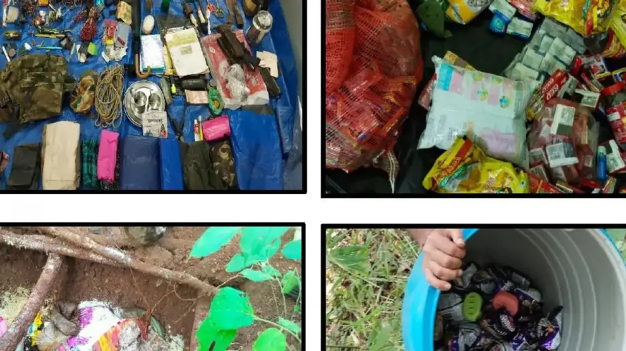 Maoist articles seized from a dump in Boudh