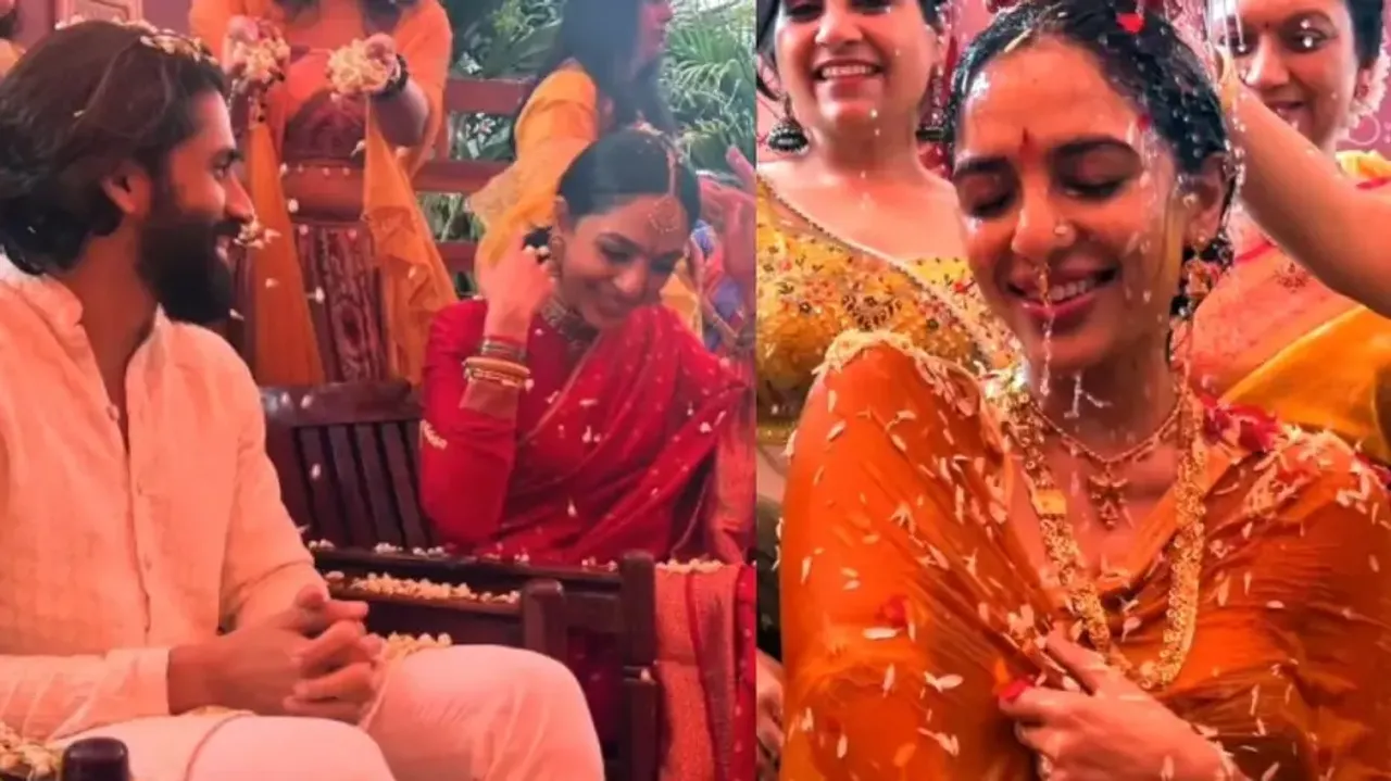 A peek into special moments from Naga Chaitanya and Sobhita Dhulipala's Haldi