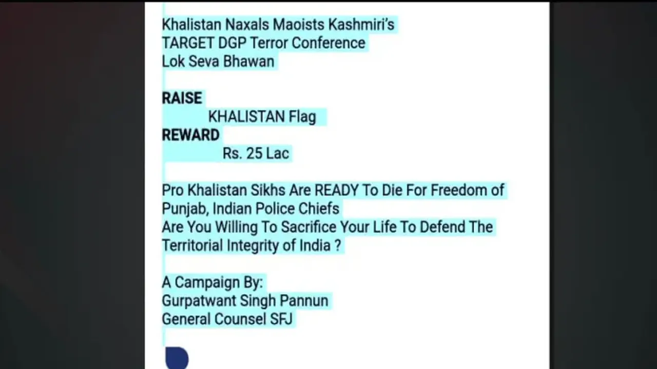 NIA may probe Khalistani terrorist threat during DGP-IGP Conference