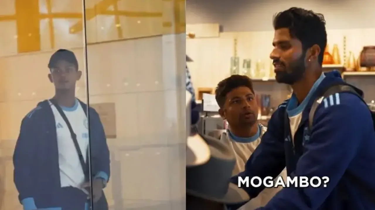Yashasvi Jaiswal got himself trapped behind a glass wall