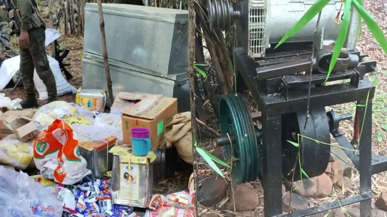 Weapons, explosives seized from Maoist dump along Odisha-Chhattisgarh border 