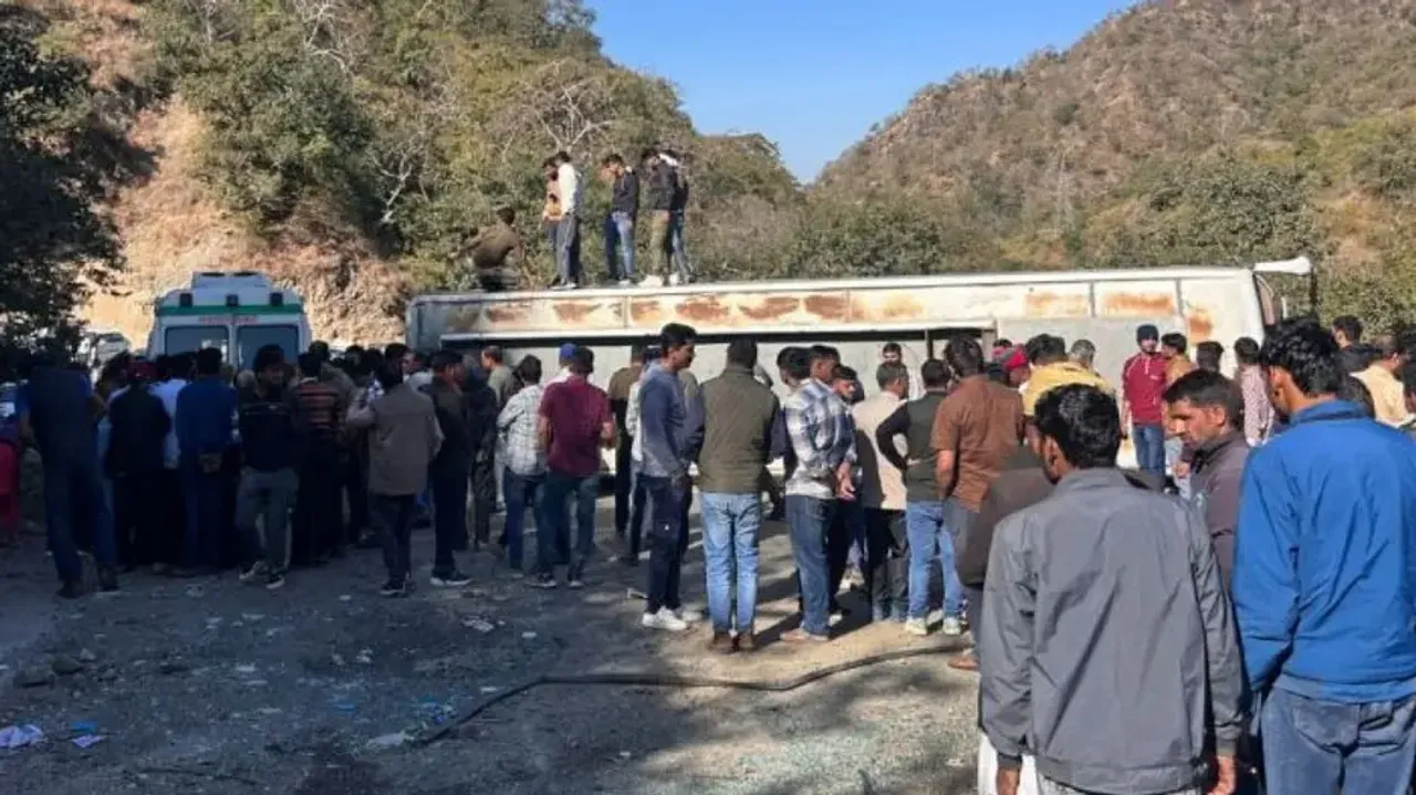 Three students killed, 25 injured as bus overturns in Rajasthan's Rajsamand