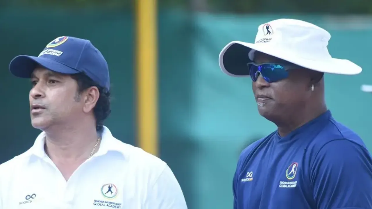 Sachin Tendulkar and Vinod Kambli