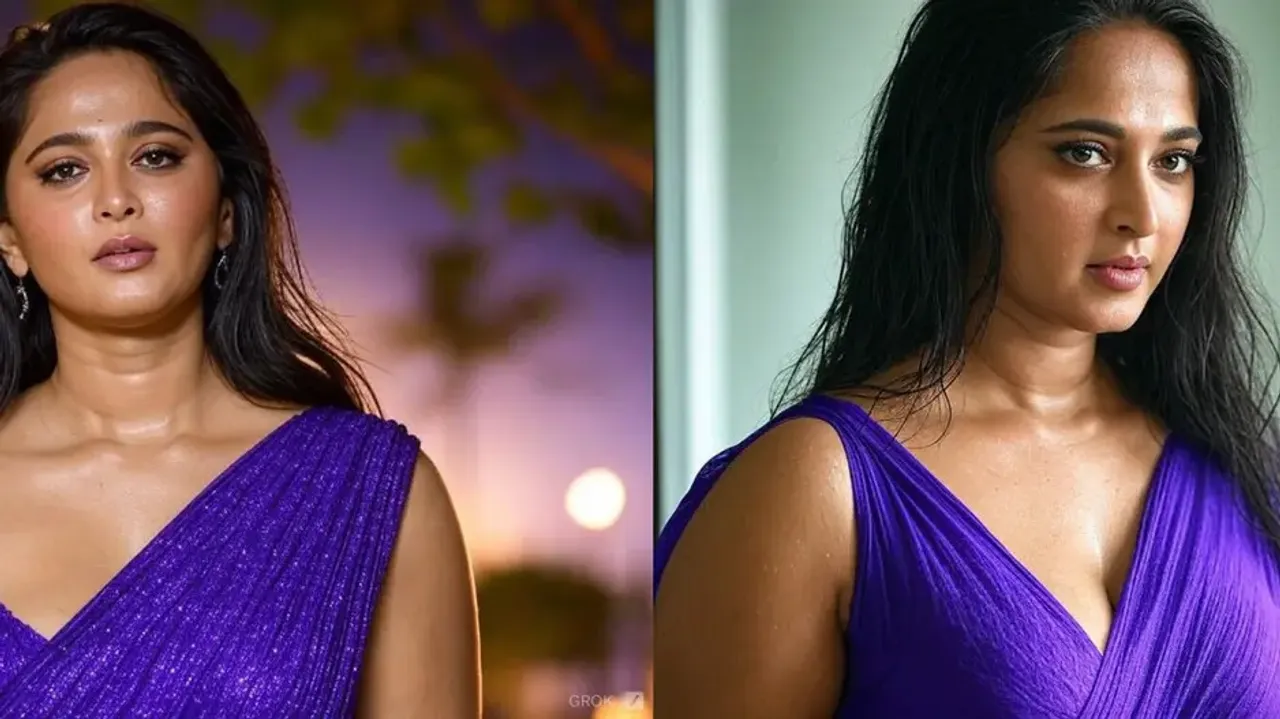 Timeless beauty Anushka Shetty is grace personified in recent click in purple saree!