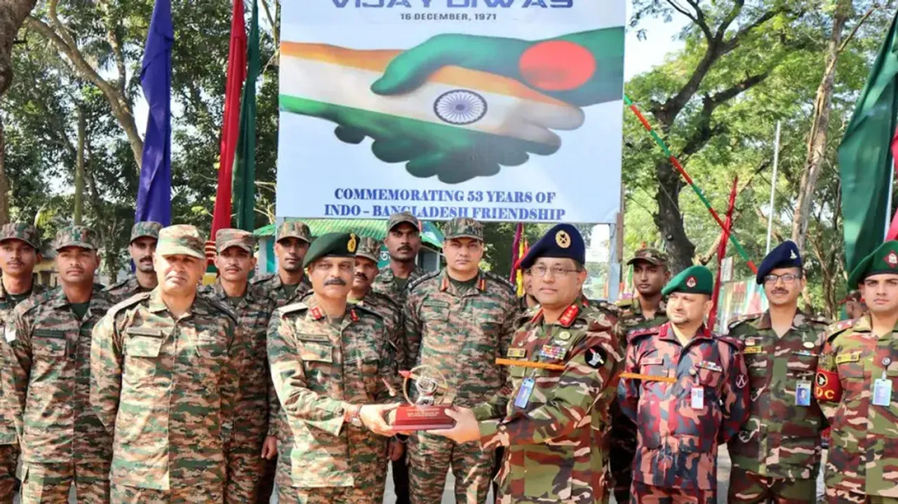 Vijay Diwas: Indian and Bangladesh Army exchange sweets at border