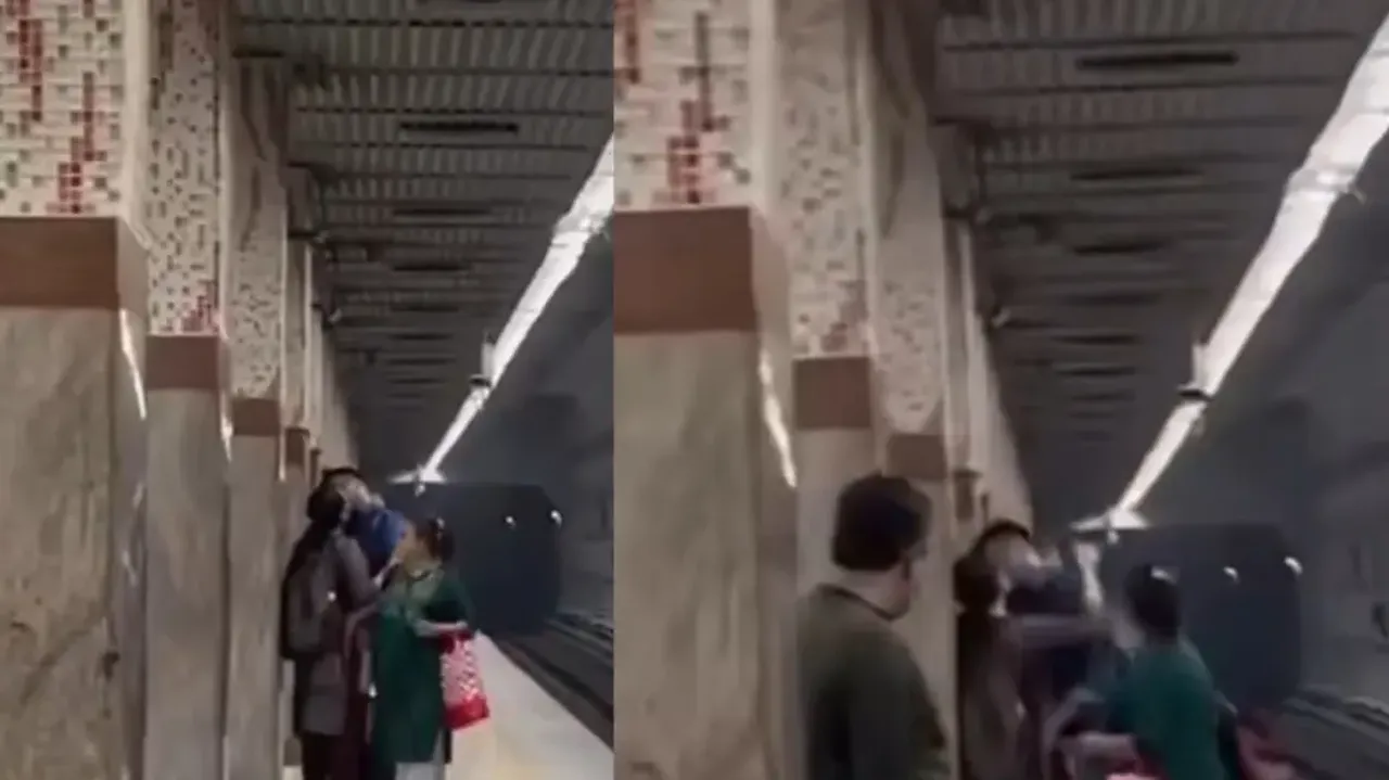 After Delhi and Mumbai, it is Kolkata! Couple captured kissing at Kalighat metro station, watch