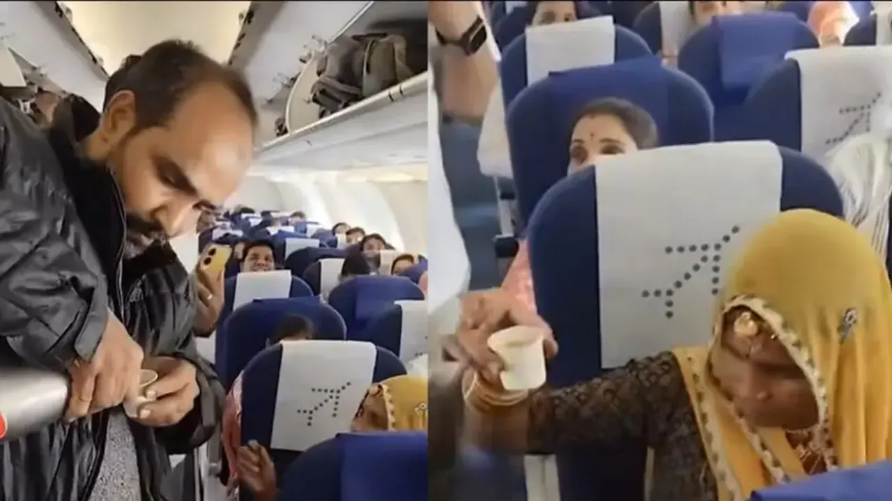 Chaiwala on flight! IndiGo passenger distributes tea to co-flyers, video takes internet by storm