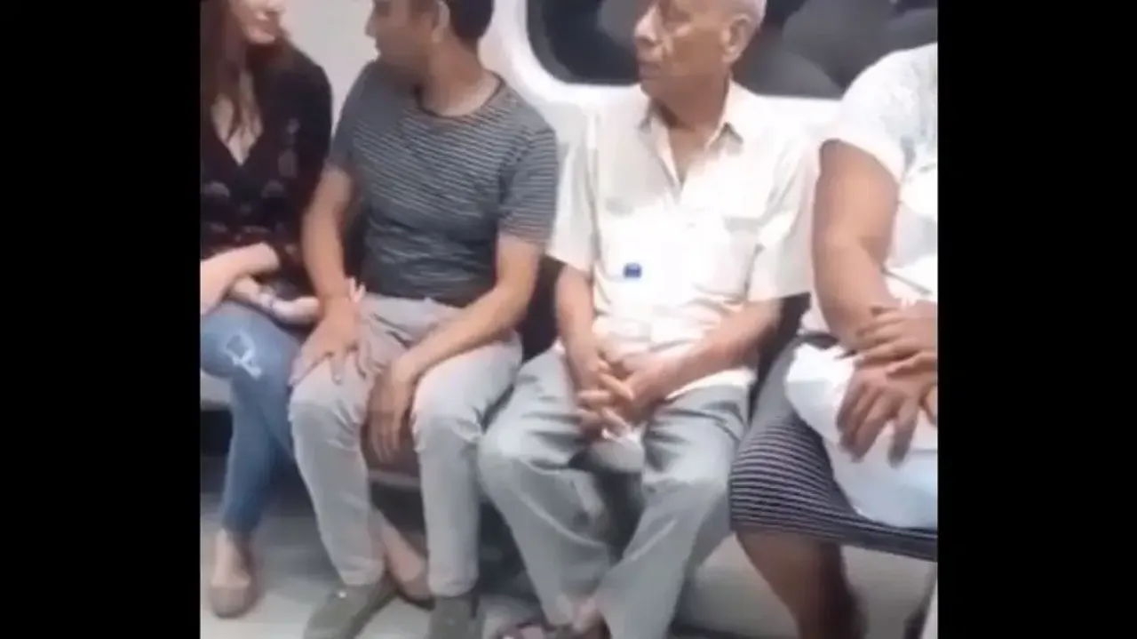 Delhi Metro: Couple fails to control, gets intimate in train; stern action demanded