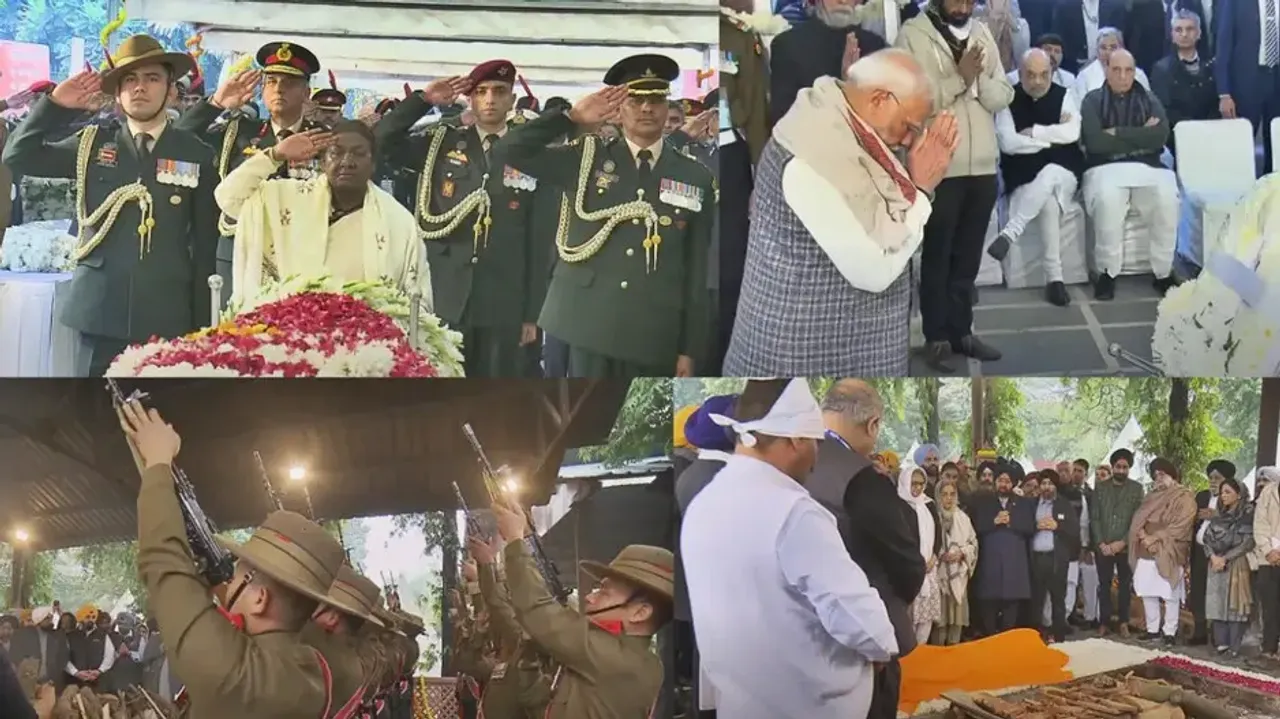 Dignitaries pay last respect to former PM Manmohan Singh