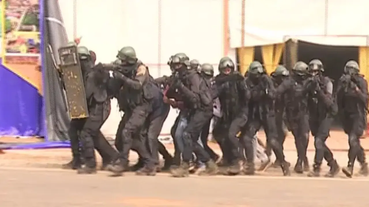 Pravasi Bharatiya Divas: SOG, SPG perform mock drill amid potential threats 