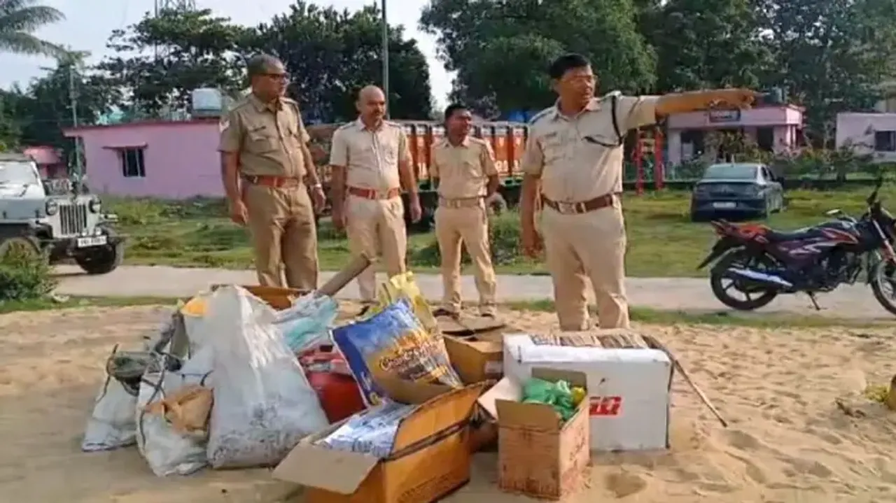 Deaths due to firecracker explosion: Police raid Jagatsinghpur village; huge cache of gunpowder seiz
