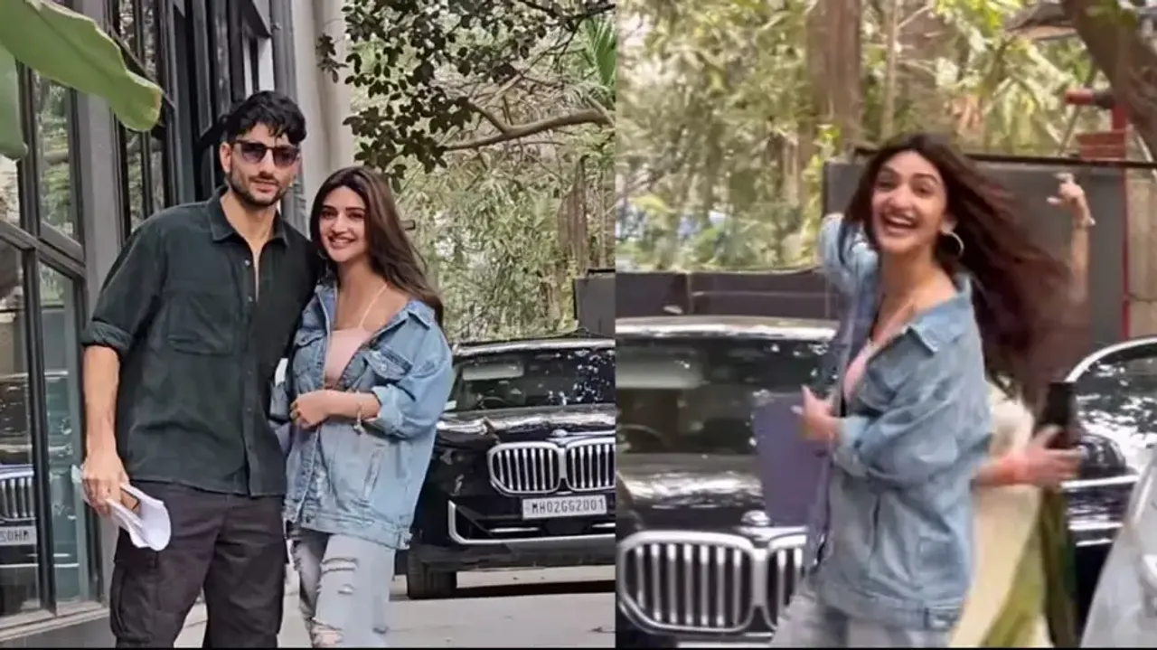 Ibrahim Ali Khan does a 'Kissik' as Sreeleela poses for paps amid collaboration buzz, watch