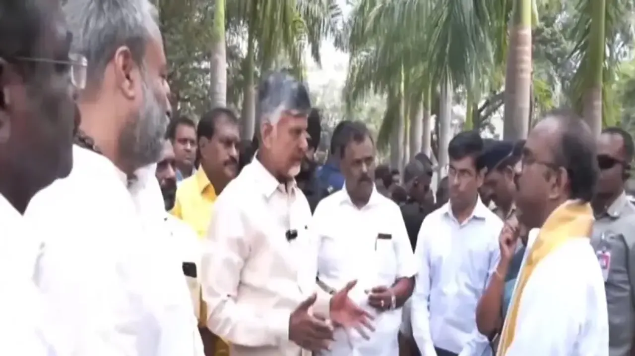 CM Naidu visits Tirupati stampede spot, pulls up officials