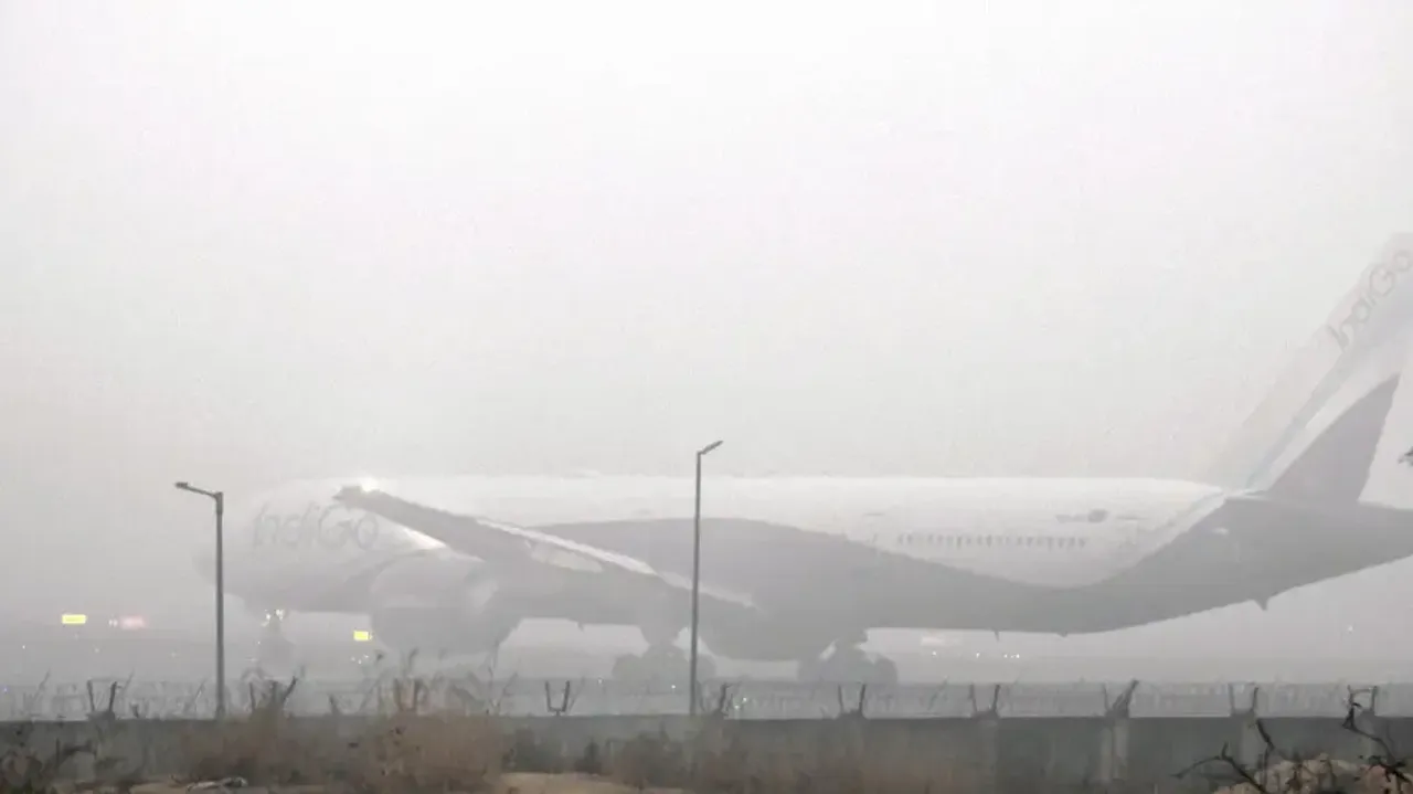 Thick fog blankets Delhi affecting train and flight services