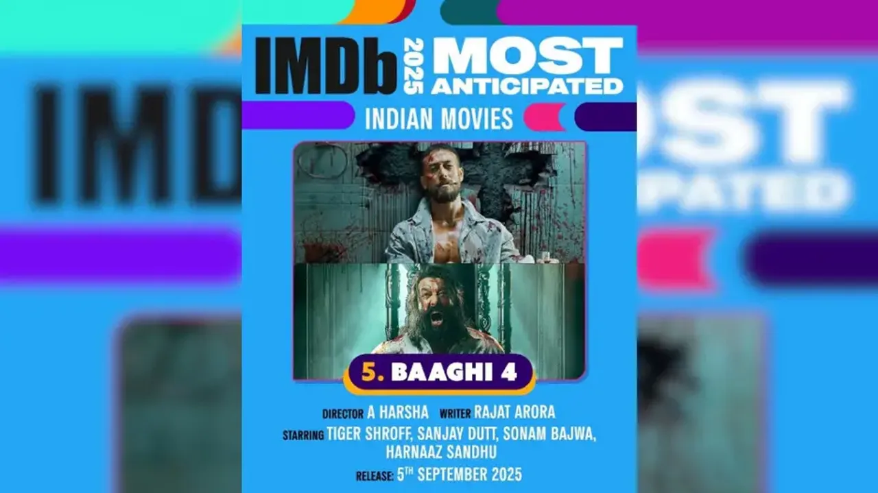 Tiger Shroff’s Baaghi 4 ranks among IMDB’s most anticipated Indian movies of 2025