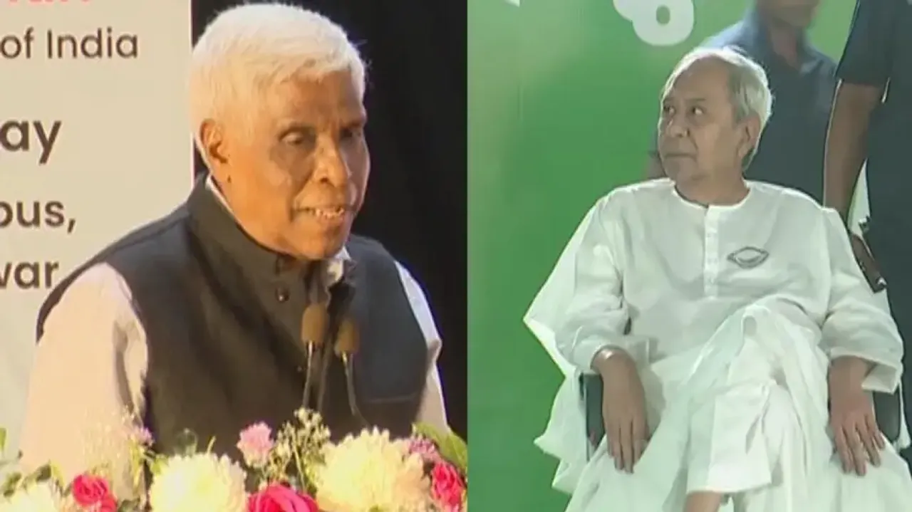 Former Odisha DGP Prakash Mishra and CM Naveen Patnaik
