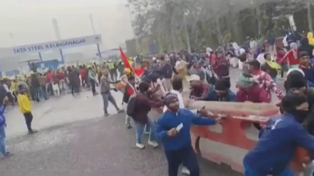Tension grips Tata Steel Jajpur plant as displaced families engage in face-off with security guards