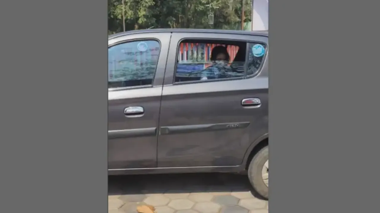 9 year old student stranded in car for nearly an hour