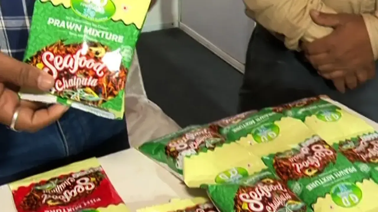 Fish and prawn mixture in ready-to-eat chip packets grab eyeballs in Bhubaneswar convention