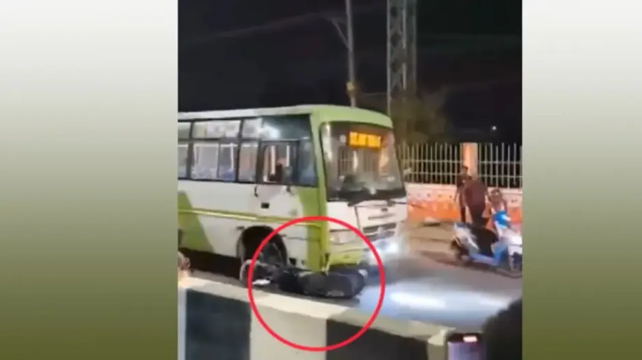 Video footage of Mo Bus accident in Bhubaneswar emerges