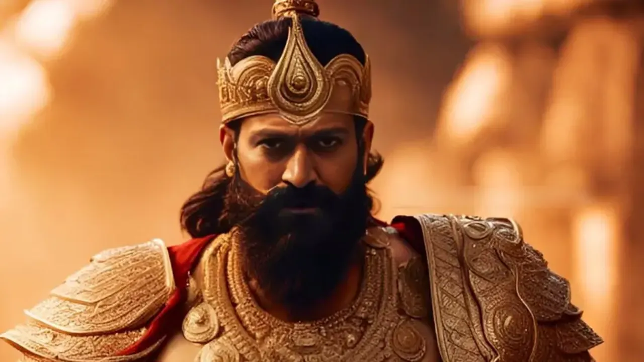 AI generated image of Yash as Demon King Ravana