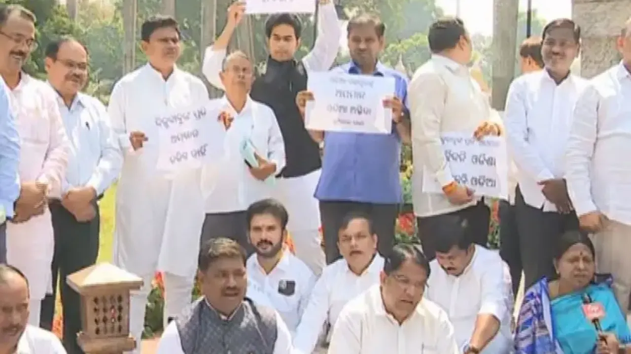 Odisha Assembly Budget Session: House adjourned till 12 pm as Oppositions create ruckus