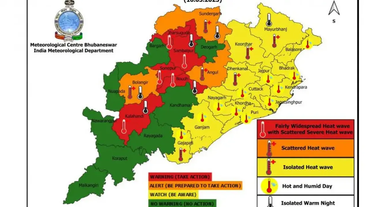 Severe heat wave, hot and humid conditions, and warm nights to prevail till March 19