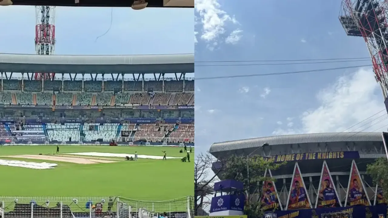 IPL 2025 RCB vs KKR: Covers off, sun out at Kolkata Eden Gardens; minimal chances of washout