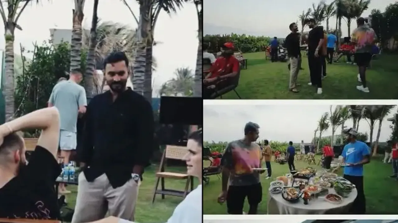 Dinesh Karthik hosts RCB team at his Chennai Bungalow before clash against CSK; watch