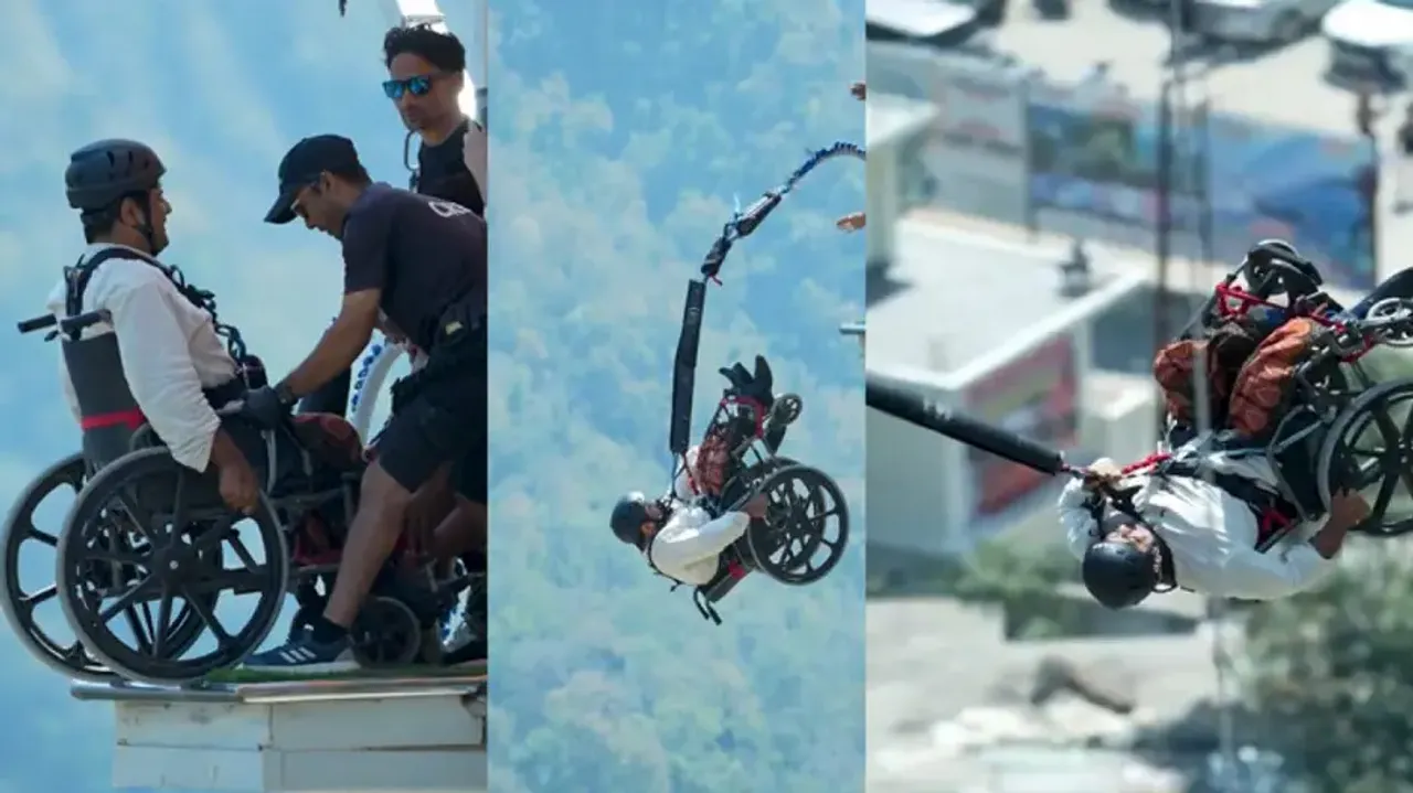 ‘Kay, you don’t just inspire us…’: Adani hails wheelchair-bound employee's Bungee Jump