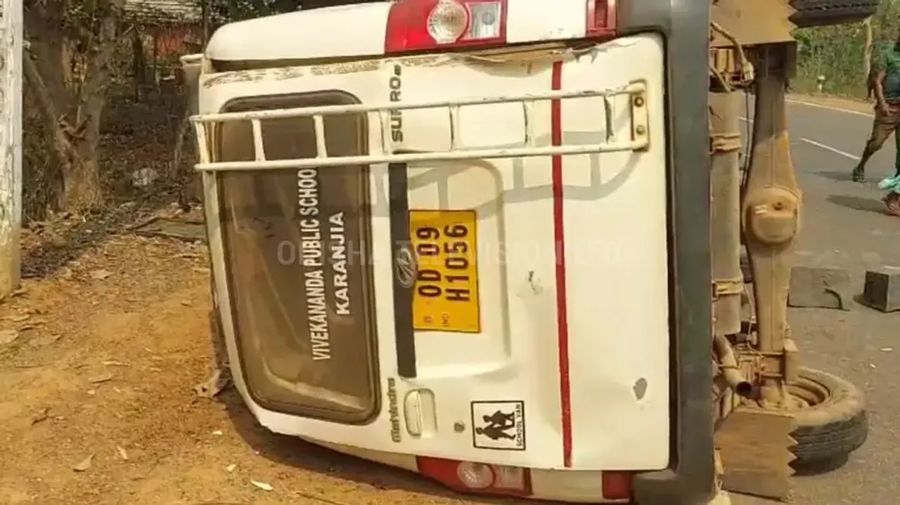 10 students injured as school van overturns in Odisha’s Mayurbhanj