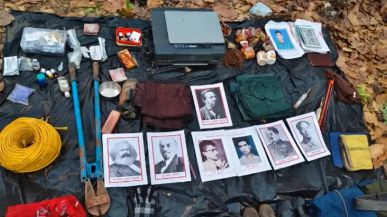 Huge quantity of arms, explosives seized from Maoist hideout along Odisha-Jharkhand border