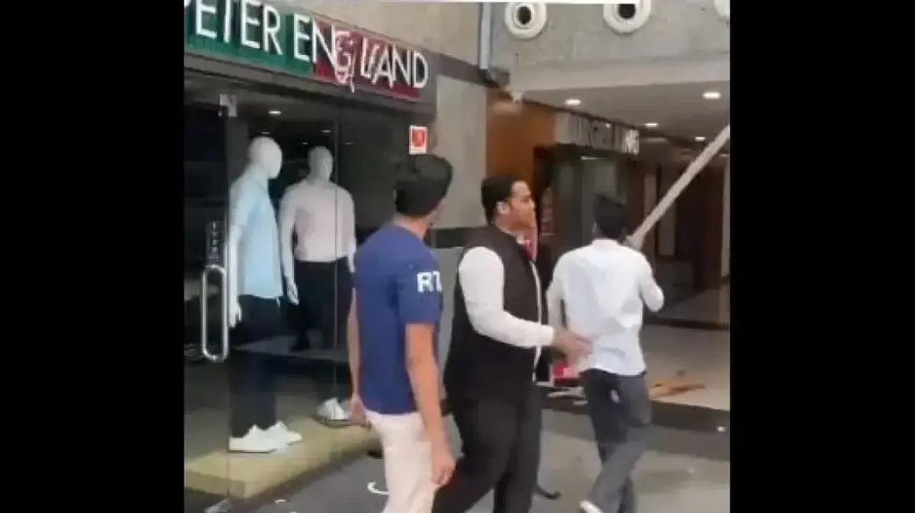 Viral Video: Mob vandalised Peter England signboard but left Salman Khan's Being Human