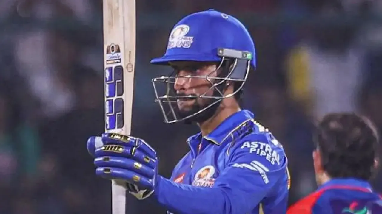 Tilak Varma's 59 Takes MI to 205 