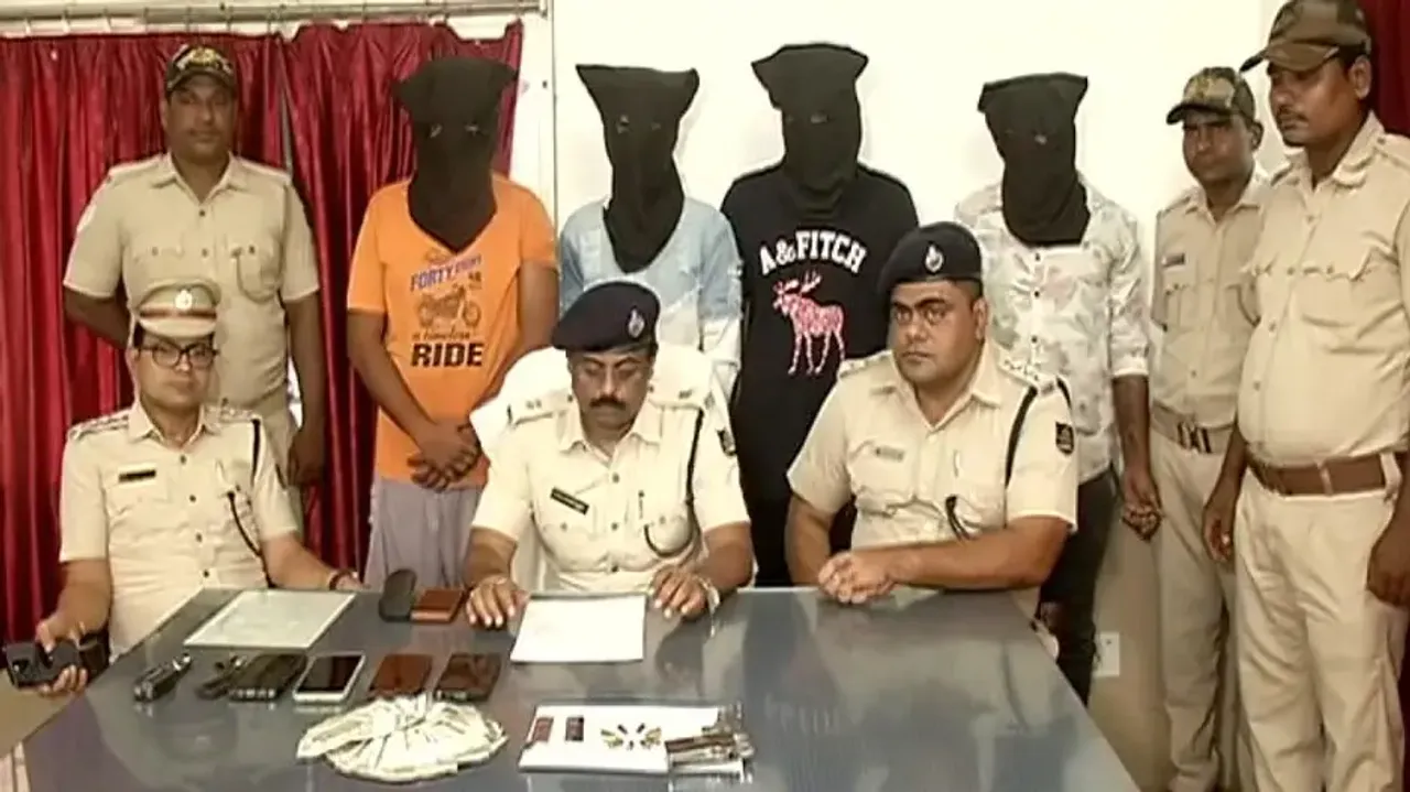 4 accused arrested after raid on hotel, firearm and cash recovered