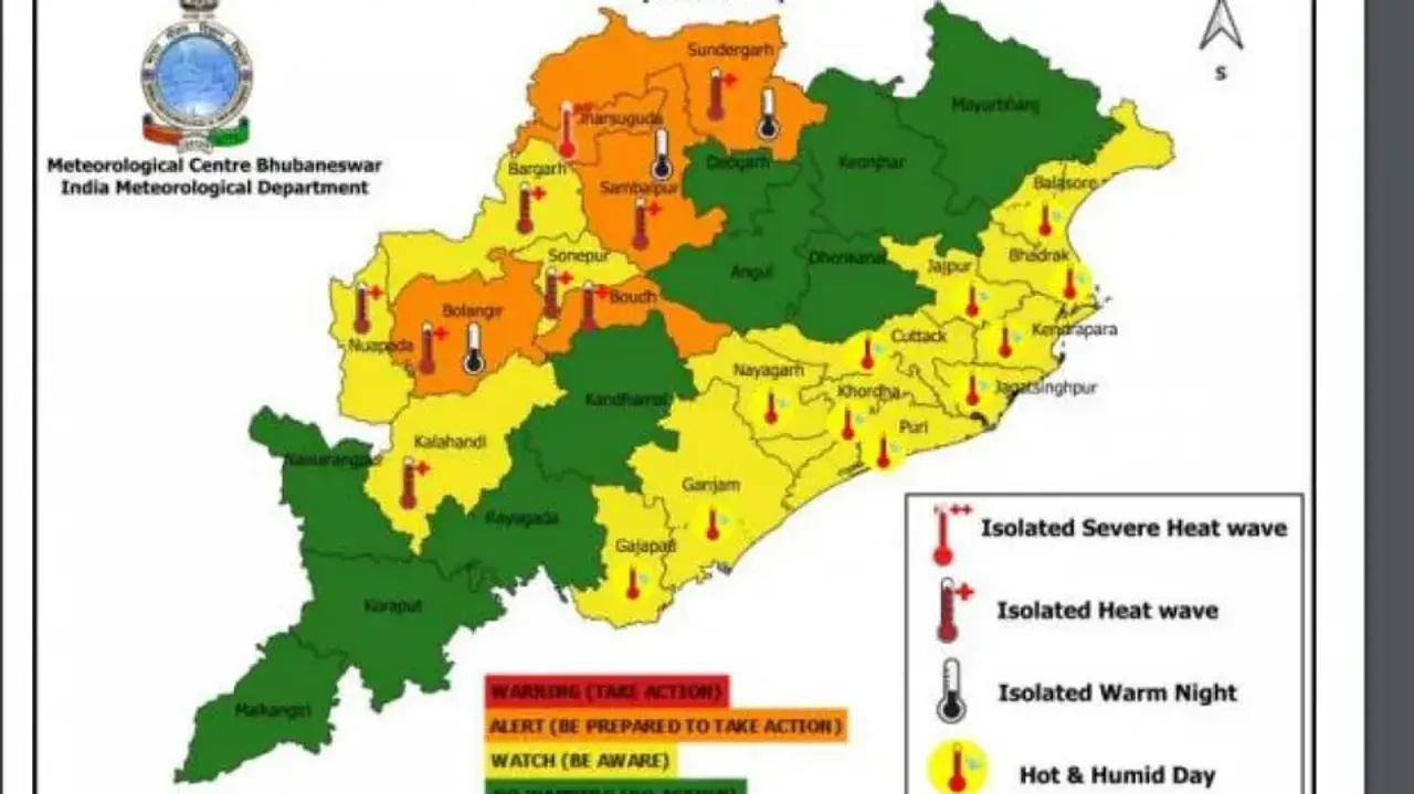 Odisha sizzles owing to heat wave conditions