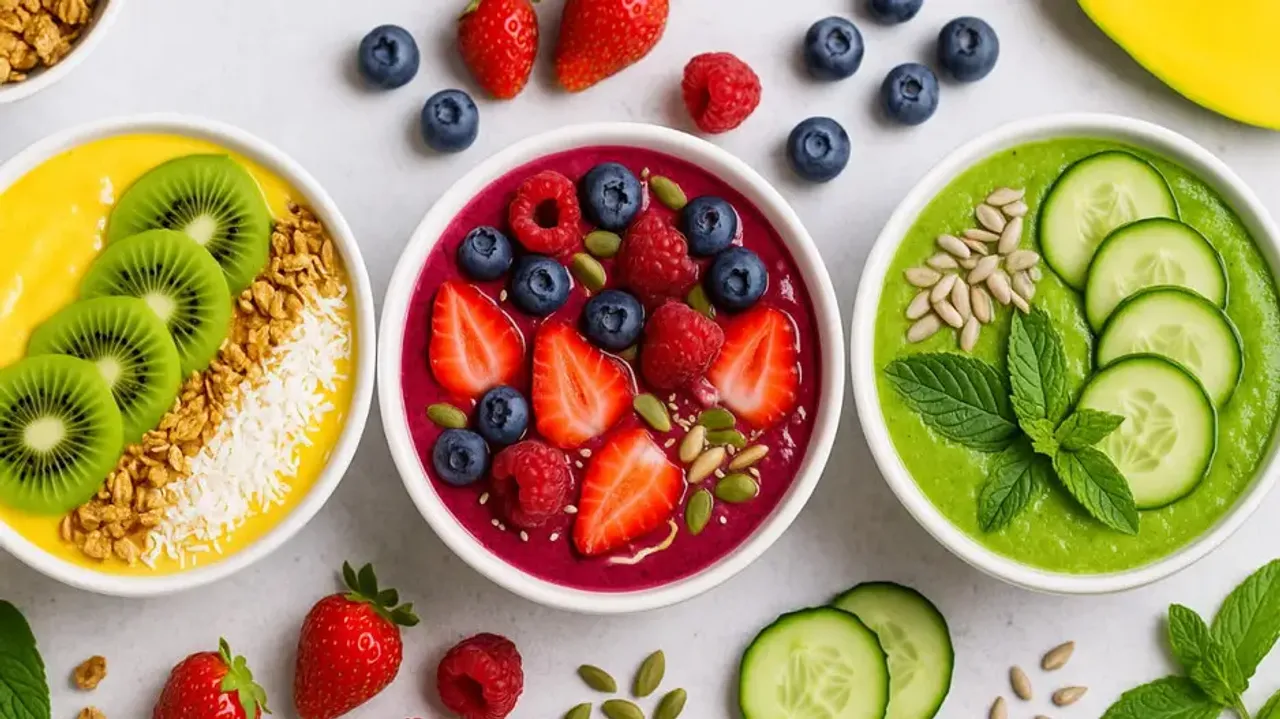 Summer smoothie bowls