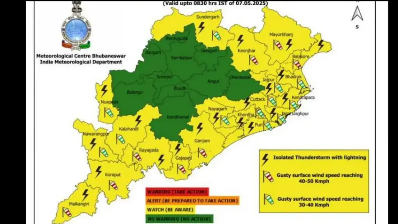 Odisha districts to experience thunderstorms, hot and humid conditions; mercury to rise, predicts IM