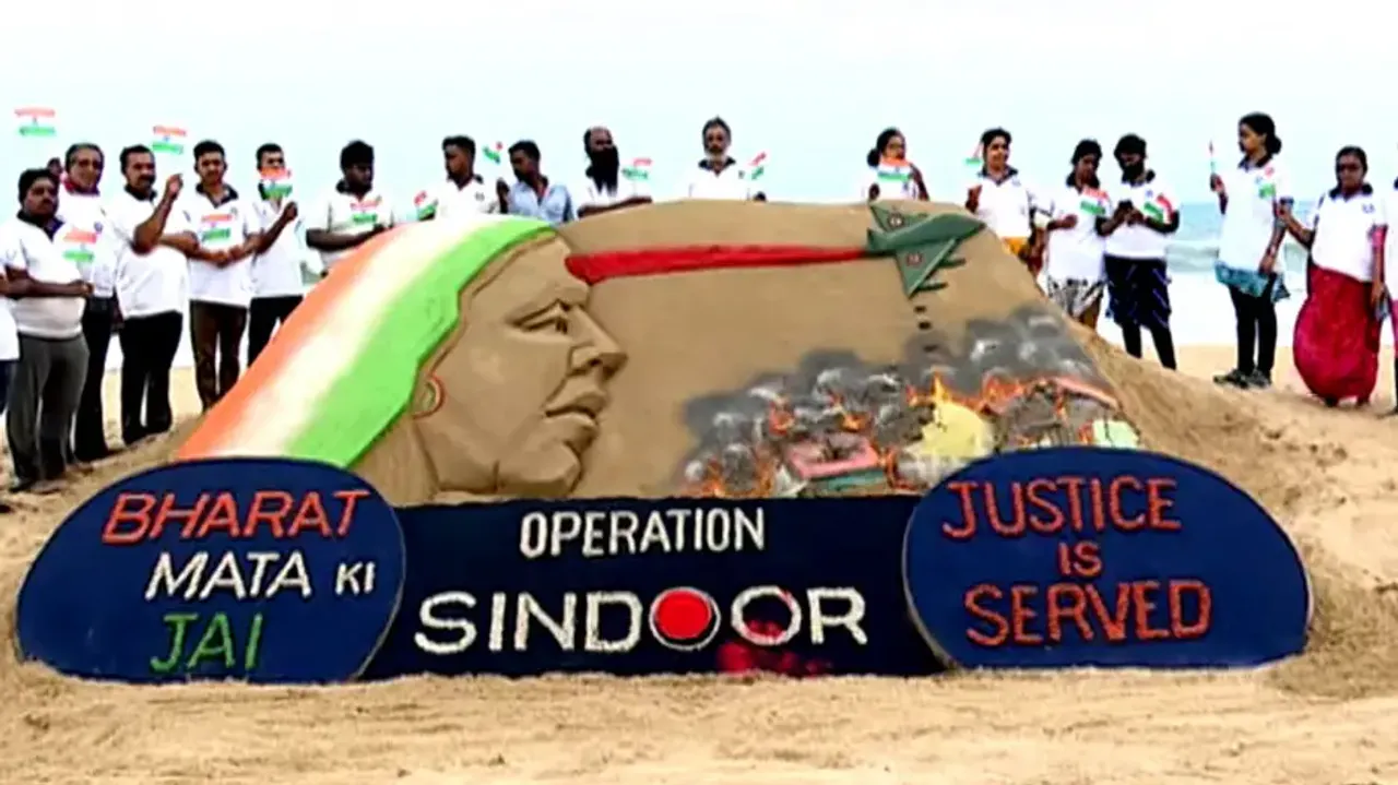 Operation Sindoor: Five-tonne sand sculpture at Puri sea beach honours Indian armed forces