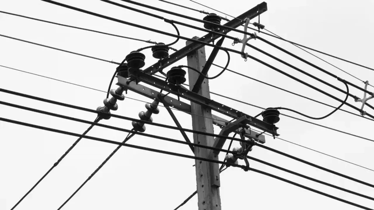 Electric pole and wire