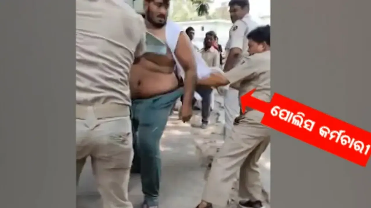 Police personnel assault man in Cuttack